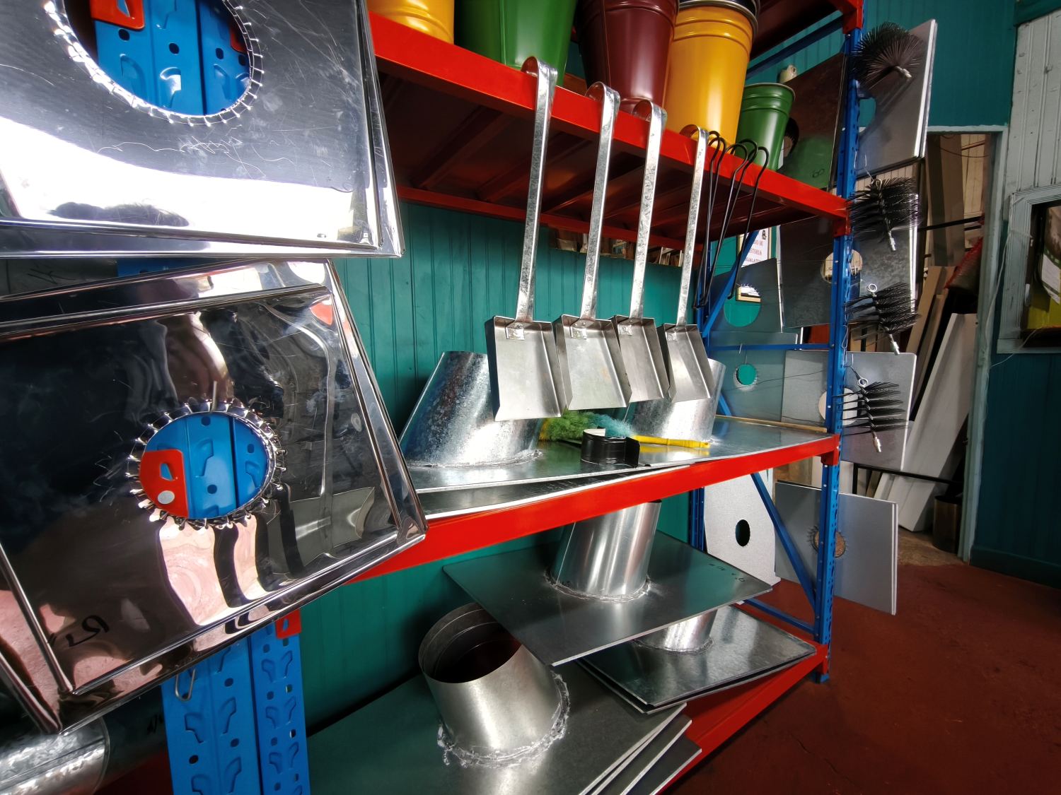 Campanas de cocina y palas de zinc